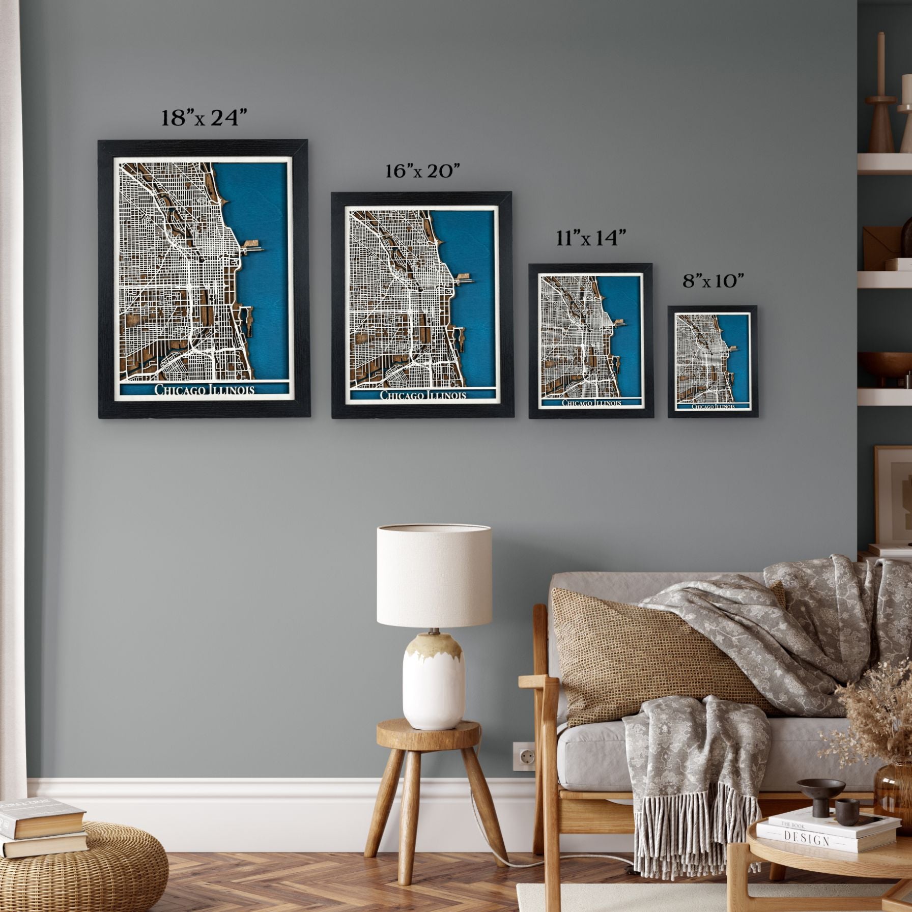 St. Petersburg Florida Laser Cut Map