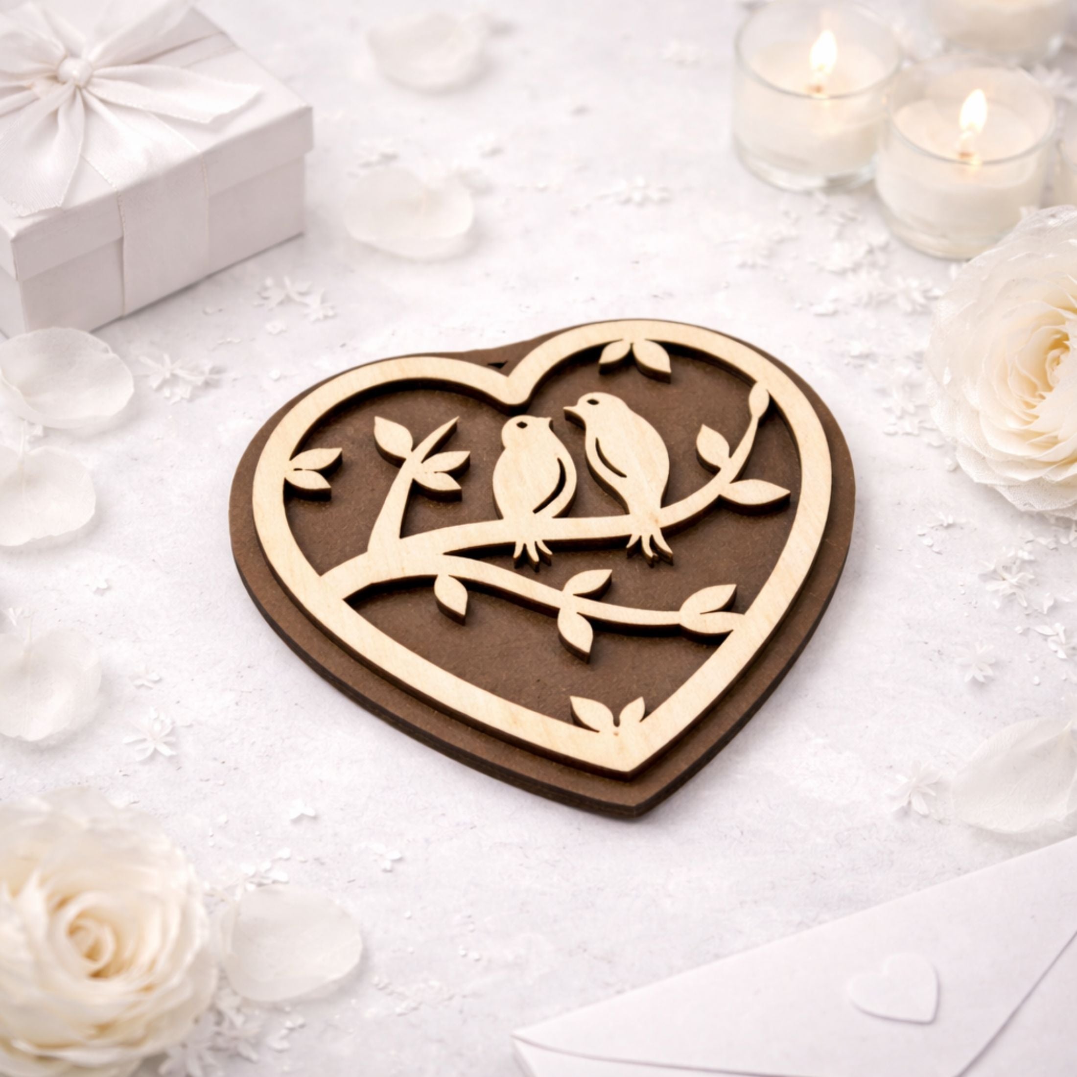 Heirloom Layered Heart Ornaments