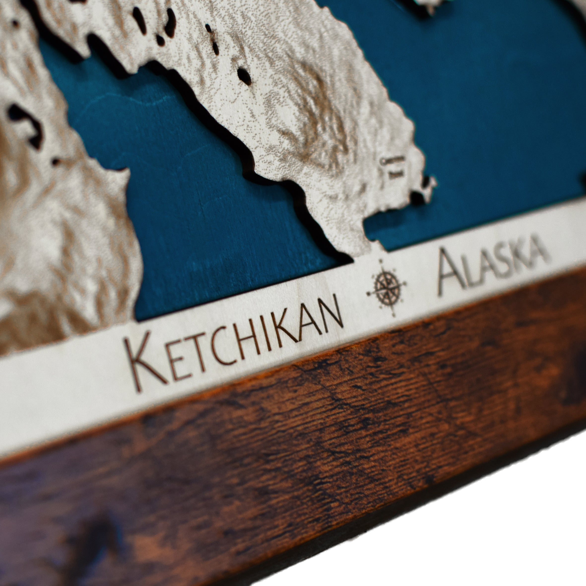 Ketchikan Alaska Hillshade 18x24