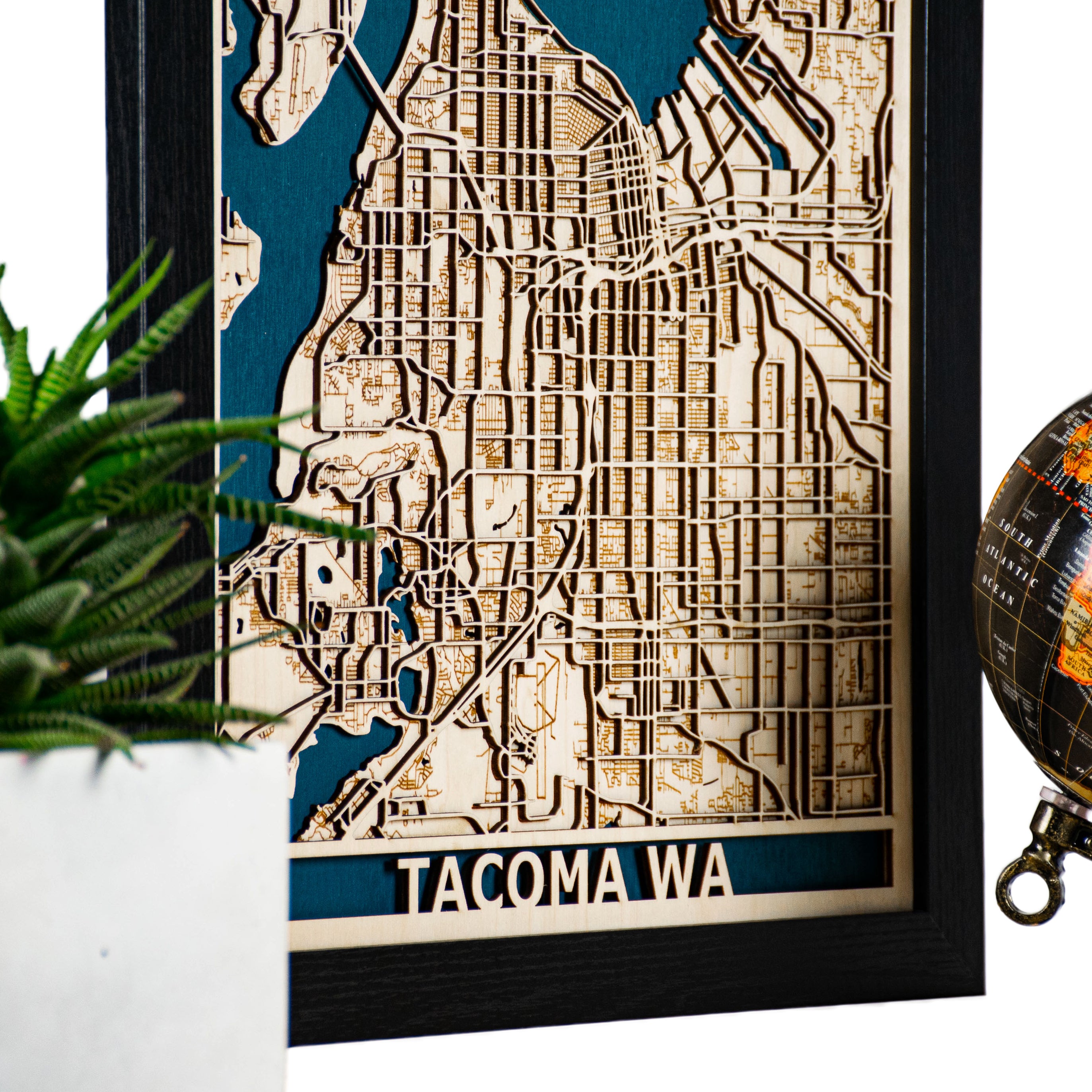 Tacoma 3D Wood Map