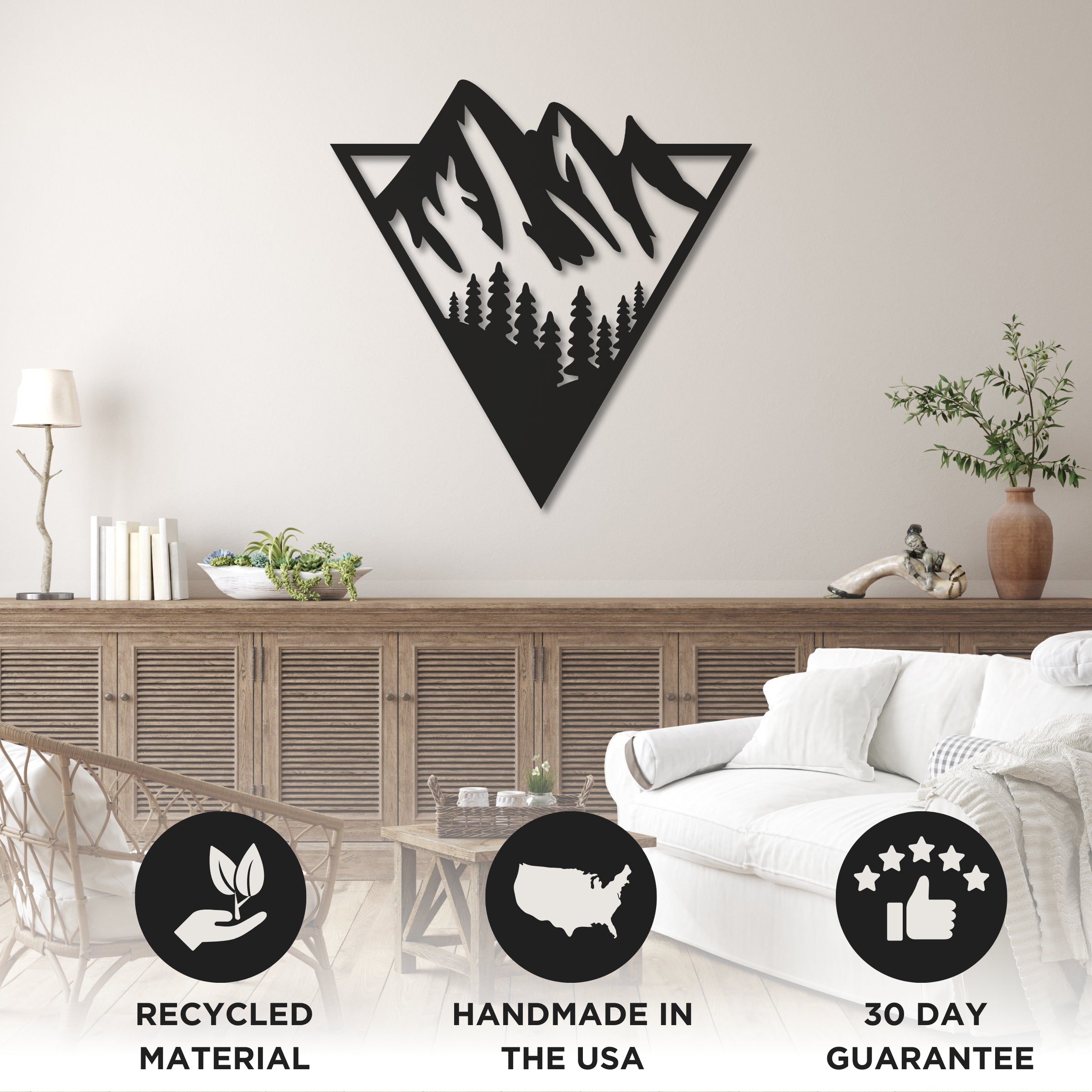 Mountain Diamond - Wood Wall Art