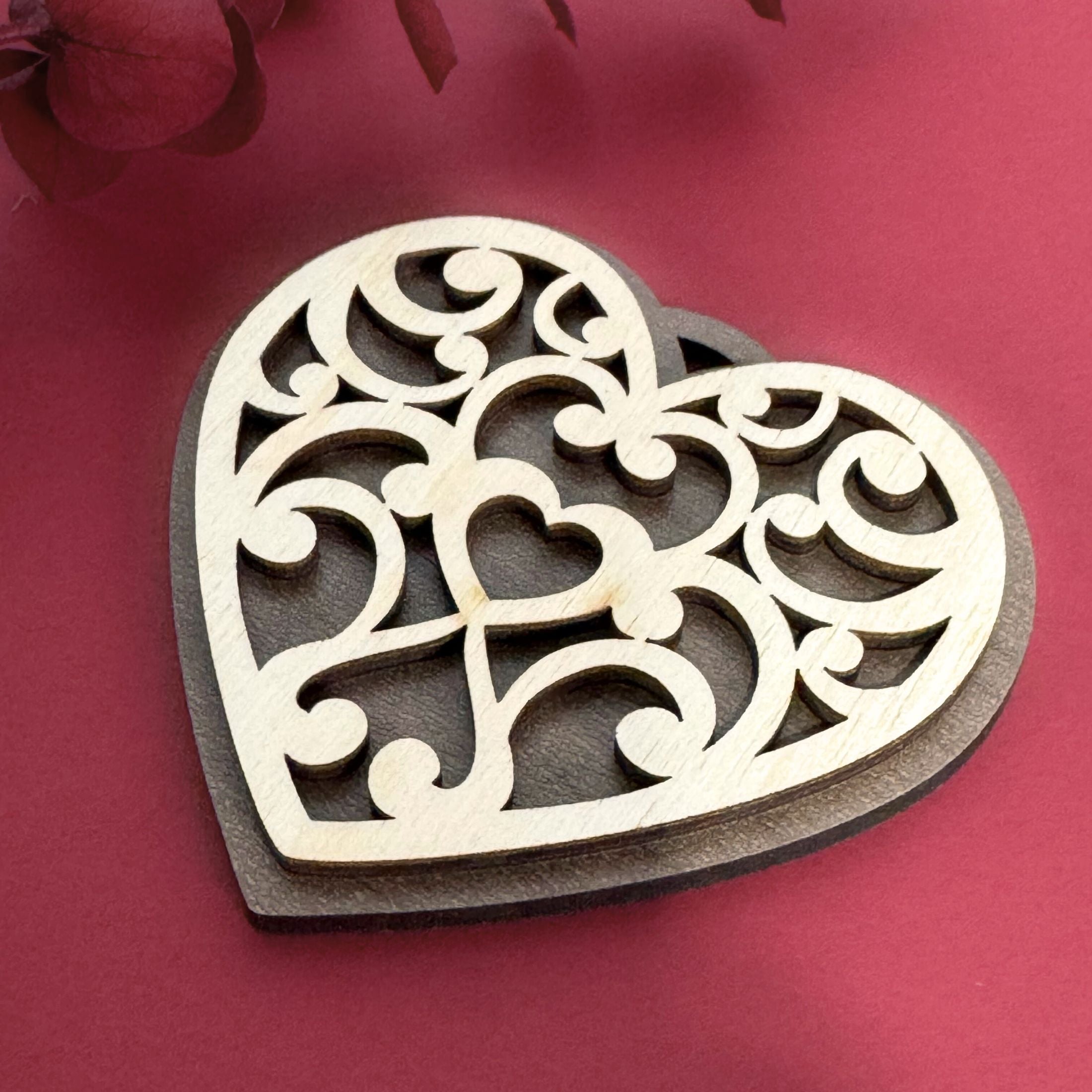Heirloom Layered Heart Ornaments