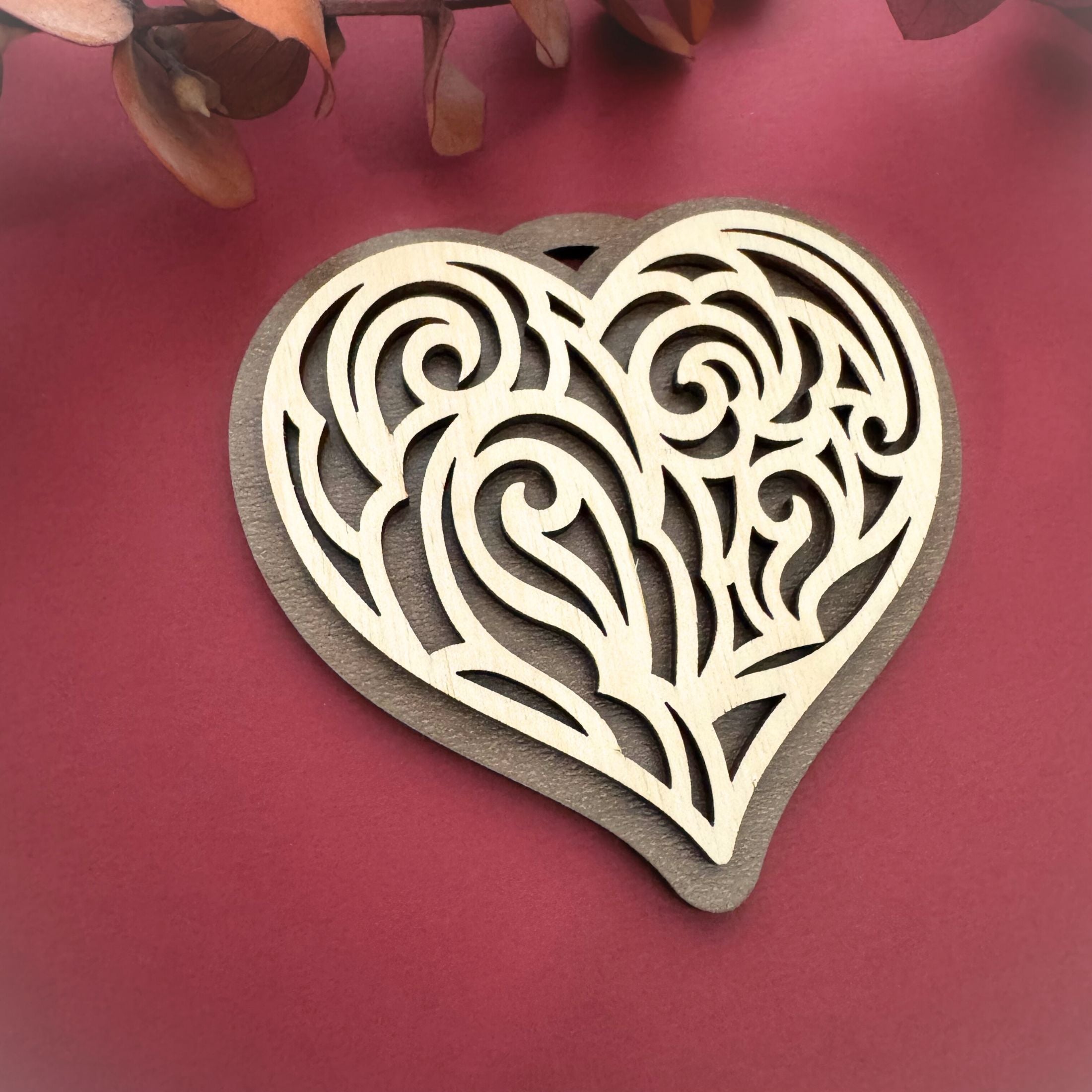 Heirloom Layered Heart Ornaments