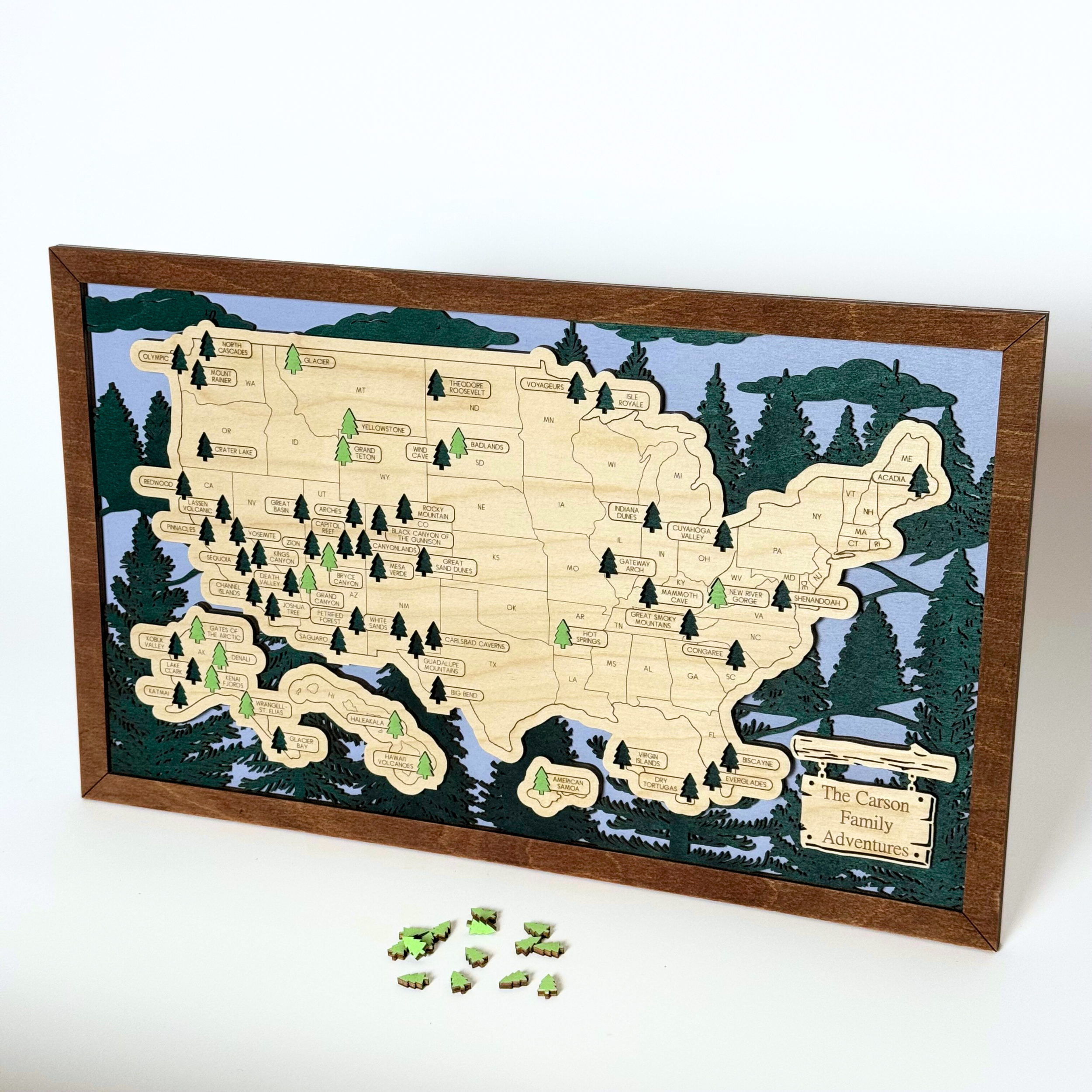 National Park Travel Map