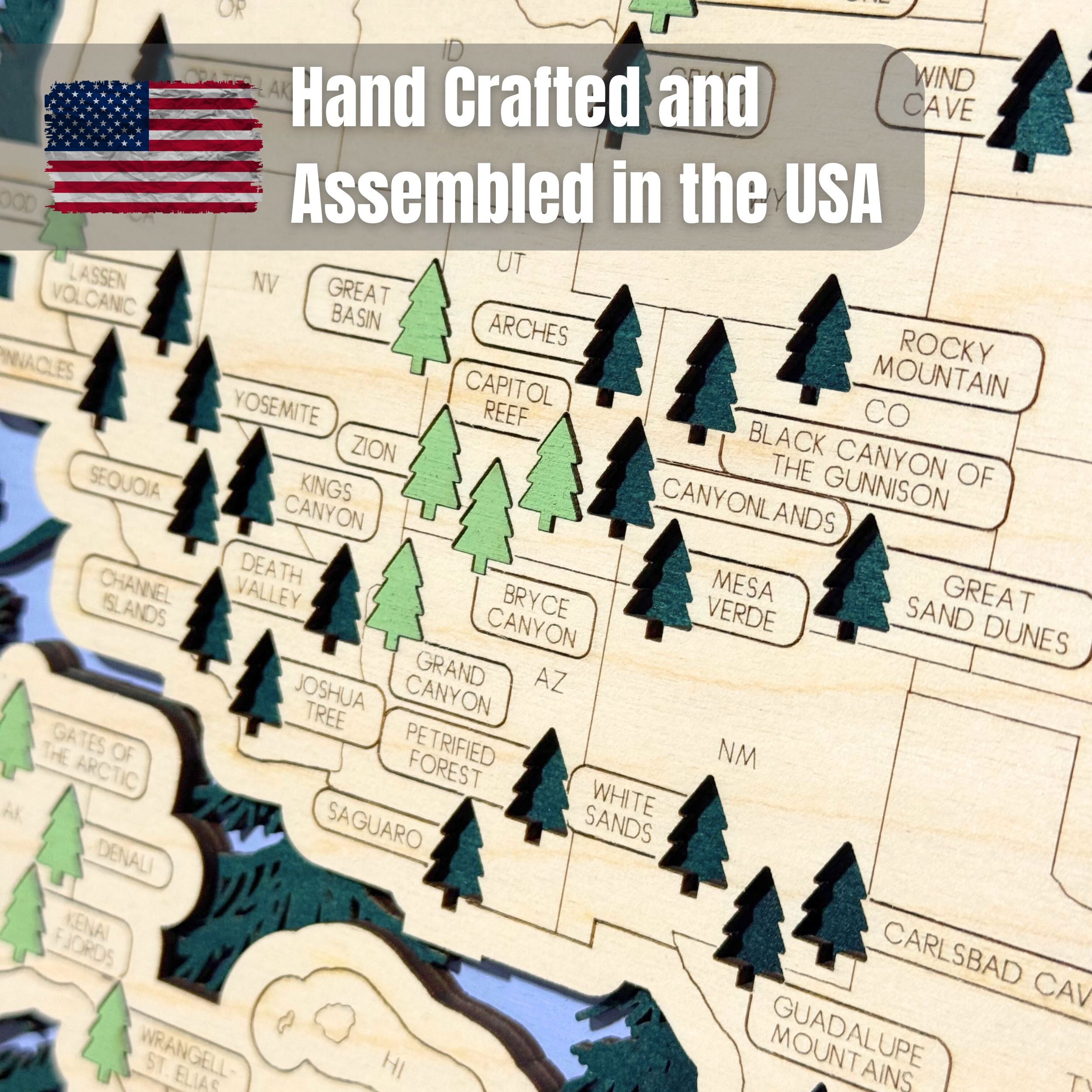 National Park Travel Map