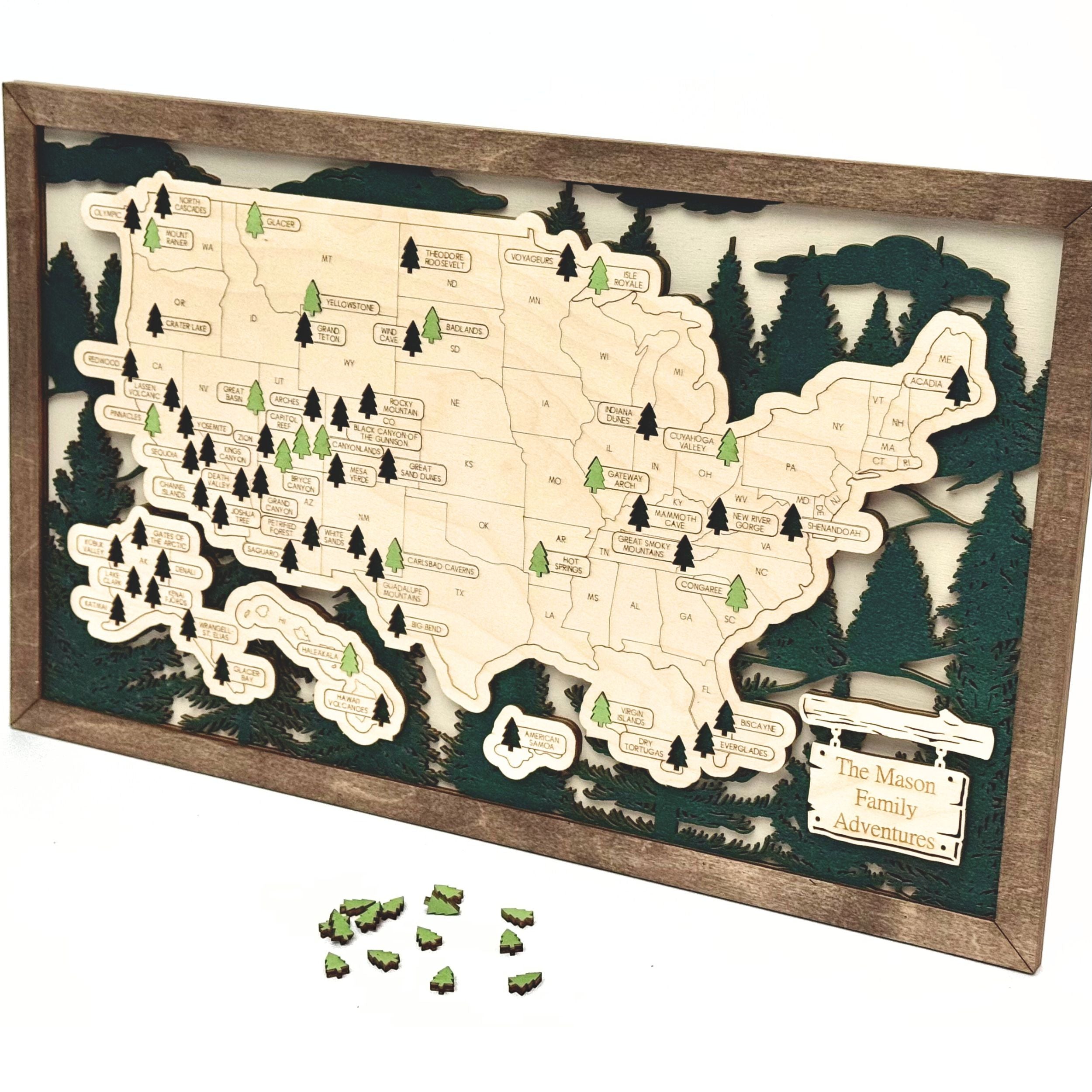 National Park Travel Map