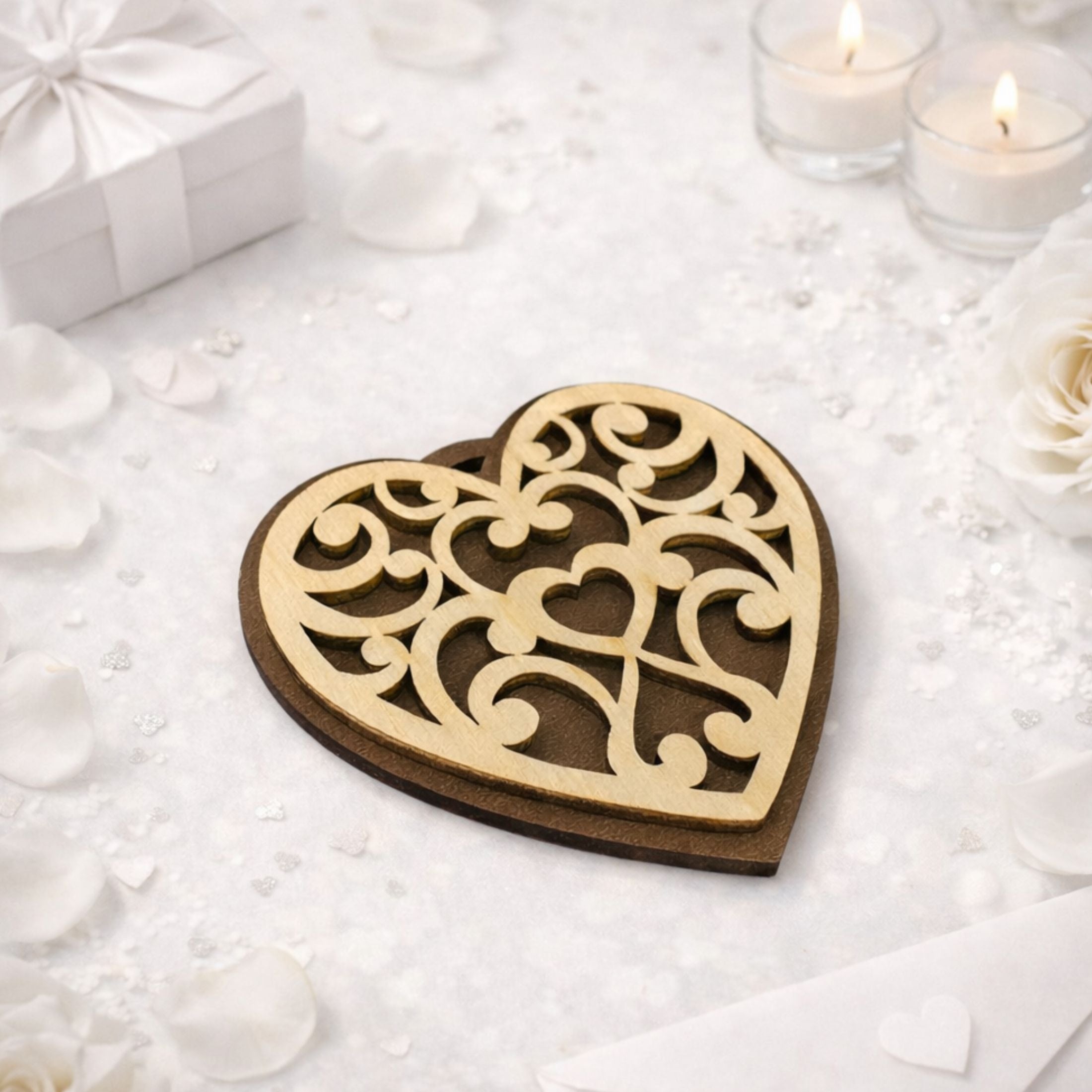 Heirloom Layered Heart Ornaments