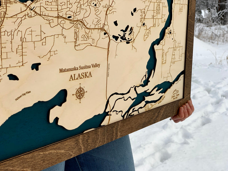 Palmer-Wasilla Alaska Map