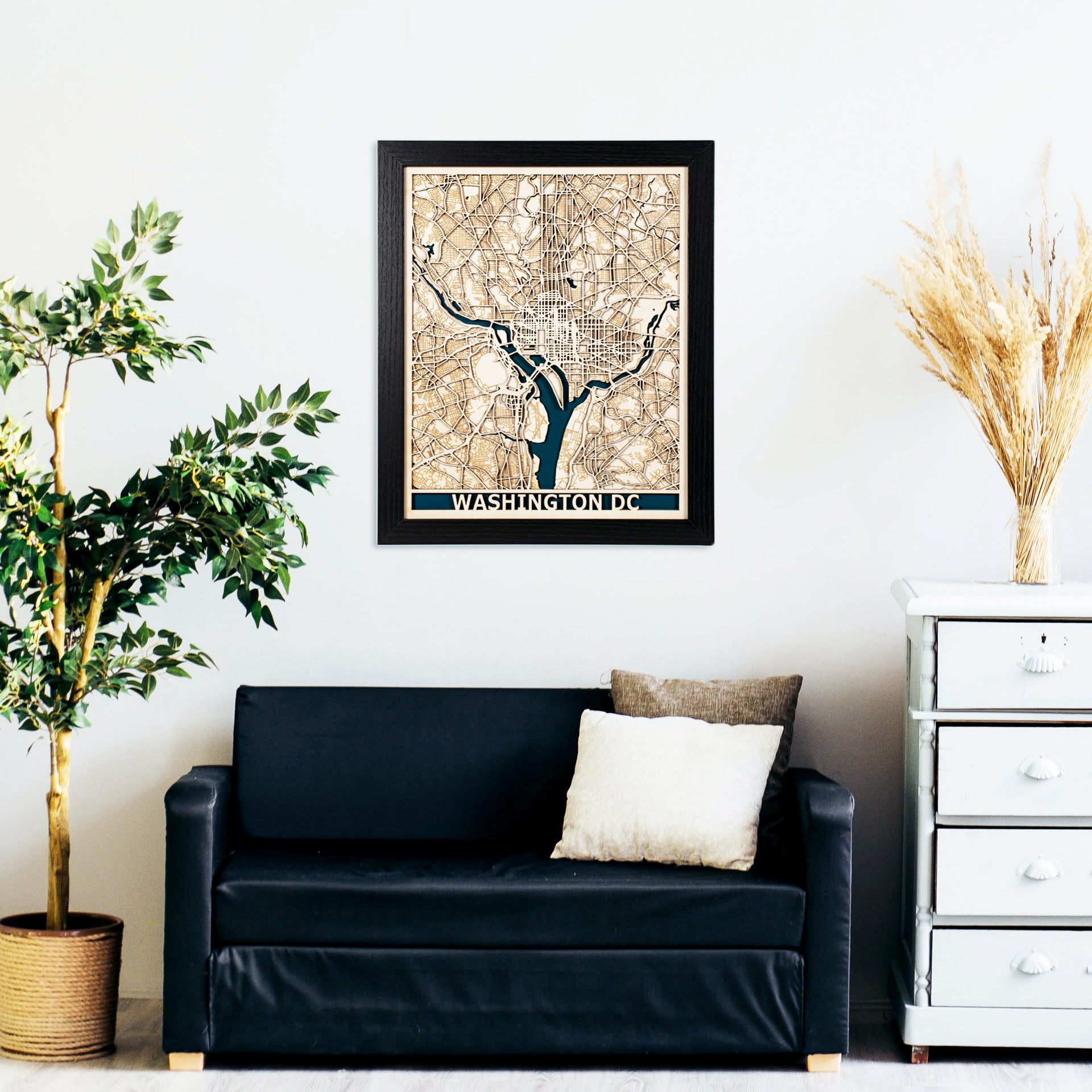 Globe Turner Washington, DC Wall Map, Small - 11.25\" X 14.75...